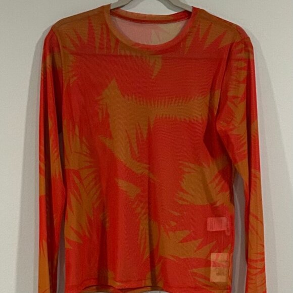 Pleats Please Issey Miyake Printed Crew Neck Blouse Size S - Picture 7 of 9